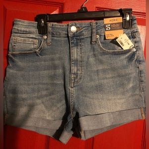Aeropostale High Rise Curvy Midi Jean Shorts NWT 10